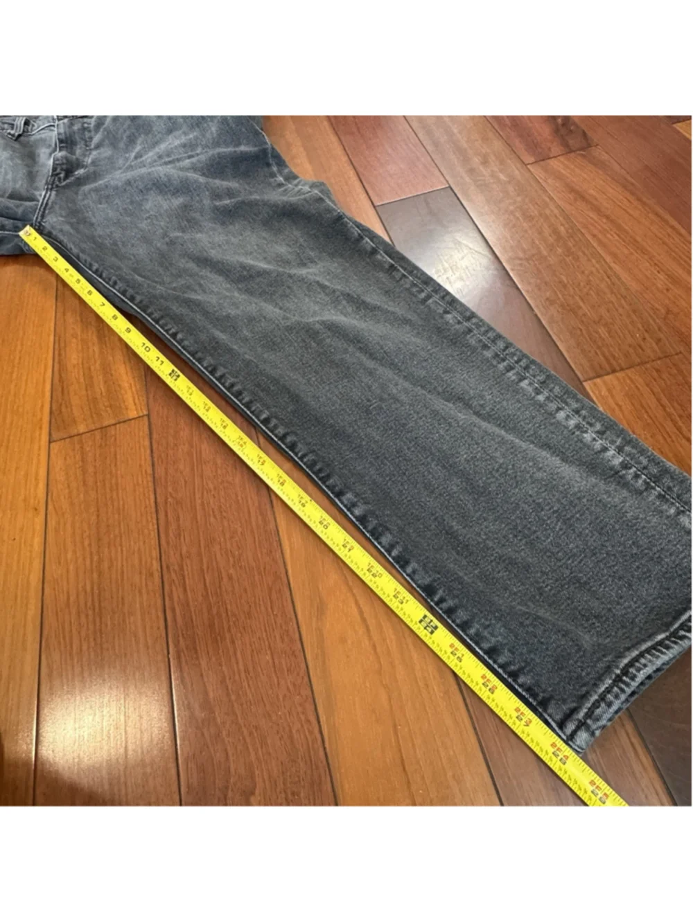Levi's 502 Mens Regular Tapered Fit Jeans 36X28 Black Wash Denim